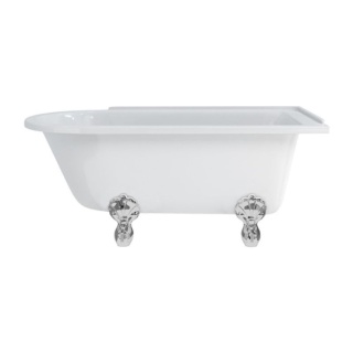 Burlington Hampton 150cm Showering Bath with Luxury Feet